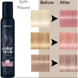 Indola Color Style Mousse barvicí pěna pro styling a barvení v 1 snadném kroku 200 ml, Soft Muave