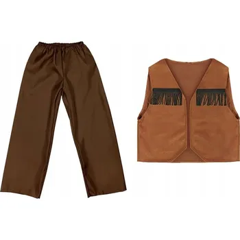 Karnevalový kostým KOSTÝM KOVBOJ KAMIZELKA KALHOTY 98-110 2el