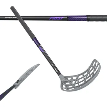 Florbal Fat Pipe FAST 33 CTRL FH2 PURPLE Florbalová hůl černá / fialová, Pravá (pravá ruka dole), 90cm (=100cm)