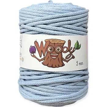 Příze Woody 5 mm – Nebeská modrá (50m)