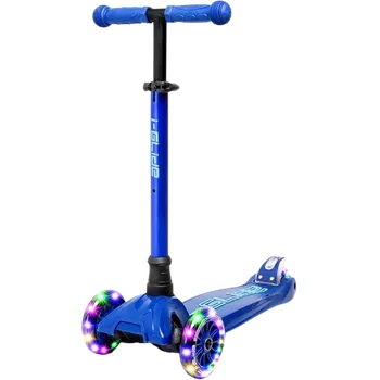 Koloběžka i-Glide - 3 Wheel Kids Scooter LED - Blue/Blue - Dětská koloběžka