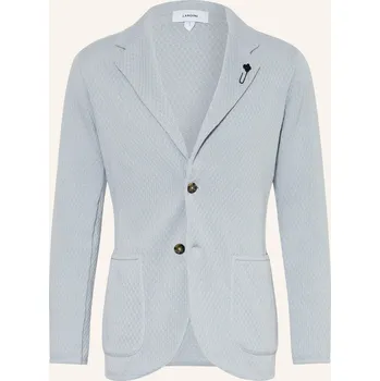 Pánské sako Lardini Pánské Pletené Sako Extra Slim Fit, černošedá, 52