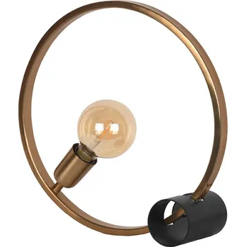 Lampička LABEL51 Kovová stolní lampa RING zlatá