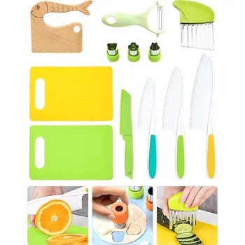 Kuchyňský nůž Nože – 12dílná sada kuchyňských nožů pro děti