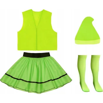 Karnevalový kostým KOSTÝM SKŘÍTEK TRPASLÍK ČEPICE ZELENÁ 98-110