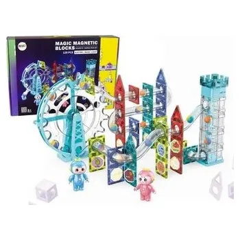 Stavebnice Geomag Klocki magnetyczne świecąca zjeżdżalnia 129el