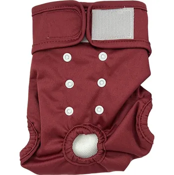 Obleček pro psa Vsepropejska Gama hárací kalhotky pro psa Barva: Vínová, Obvod slabin (cm): 18 - 28