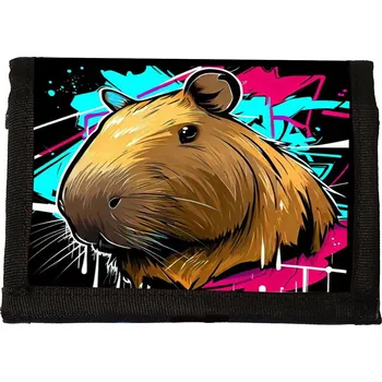 Peněženka Peněženka Kapybara Kapybara látková na suchý zip pro fanouška