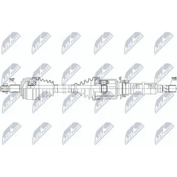 Poloosa kola Hnací hřídel - poloosa NTY NPW-FT-094