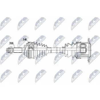 Poloosa kola Hnací hřídel - poloosa NTY NPW-TY-197