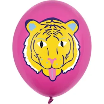 Balónek BALÓNEK PARTY DECO SILNÝ PASTELOVÝ TYGŘÍ RŮŽOVÝ 30 cm 1 Ks