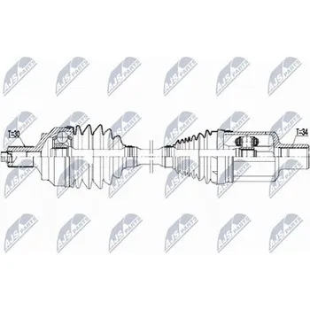 Hnací hřídel - poloosa NTY NPW-ME-102