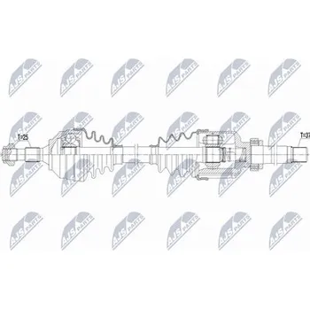 Poloosa kola Hnací hřídel - poloosa NTY NPW-CT-155