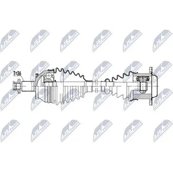 Poloosa kola Hnací hřídel - poloosa NTY NPW-VW-252