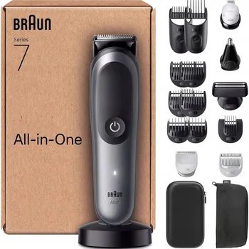 Strojek na vlasy Braun Series 7 AIO7585 zastřihovač, holicí strojek, sada 18 v 1 na vlasy, vousy a tělo