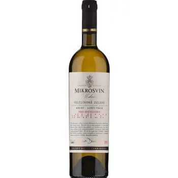 Mikrosvín Mikulov Traditional line Veltlínské zelené Březí Liščí Vrch 2022 pozdní sběr