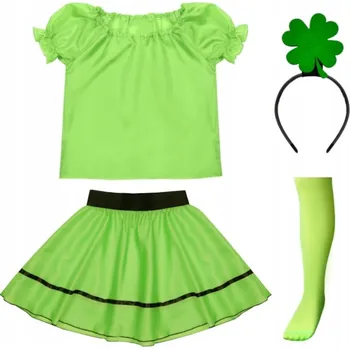 Karnevalový kostým KOSTÝM ČTYŘLÍSTEK KOSTÝM JETEL ZELENÝ 134-140