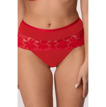 Kalhotky Vysoký spodní díl bikin Laura červený červená XL