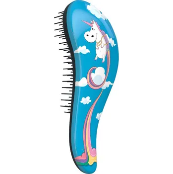 Dtangler Bambino Hair Brush kartáč pro snadné rozčesání vlasů Blue Unicorn