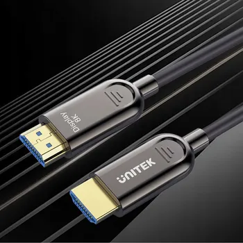 Video kabel Unitek Optický HDMI 2.1 kabel AOC 8K 120Hz, 80 m