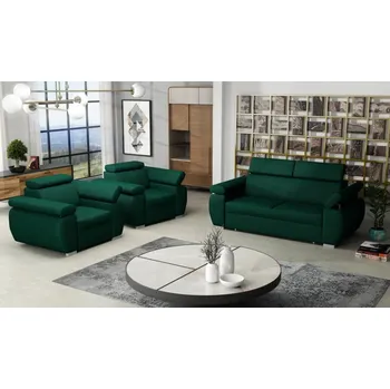 Sedací souprava FALCO Sedací souprava Brooklyn 3+1+1 zelená