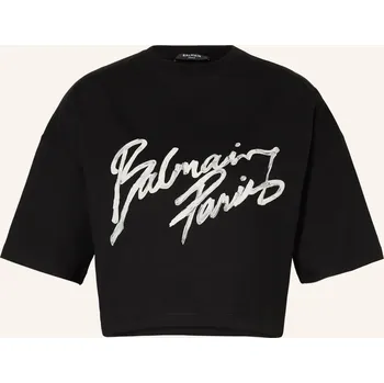 Dámské tričko Balmain Dámské Krátké Tričko, černá / tmavě šedá / šedá, 36