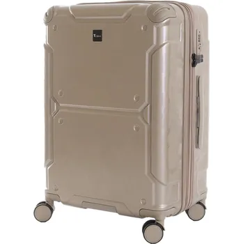Prémiový střední kufr T-class® 2521 Exclusive, béžová, TSA, L, 80 l, DoubleLock