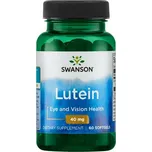 Swanson Lutein Doplněk stravy s luteinem z měsíčku 60 ks, gelové tablety, 40 mg