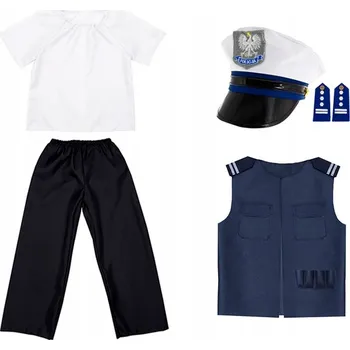 Karnevalový kostým Kostým policista kostýmový_pl r. 134-146