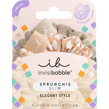 Módní doplněk Invisibobble Sprunchie Slim Elegant Style sada látkových gumiček do vlasů 2 ks, Rooting for You