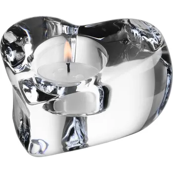 Svícen Orrefors, Stojan na čajovou svíčku Valentino srdce 10,7 cm - Formadore