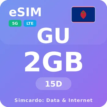 SIM karta Guam Mobilní Internet - eSIM 2GB 15 dní datová SIM karta