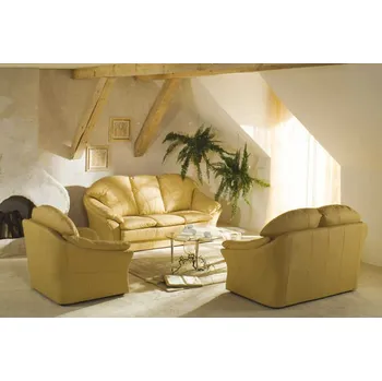 Sedací souprava PYKA Kožená sedací souprava Boston 3+1+1 bez rozkladu Hlavní látka: kůže S16