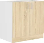 FALCO Sára dolní skříňka 80D bílá/dub sonoma