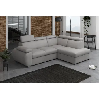Sedací souprava FALCO Rohová sedací souprava Brooklyn IV pravá šedá
