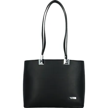 Módní doplněk Luxusní dámská kabelka na rameno Delami Velvet Touch, černá