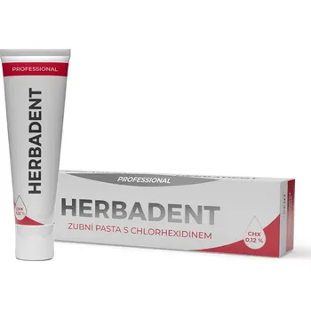 zubní pasta Herbai HERBADENT PROFESSIONAL Zubní pasta s 0,12 % CHX 40 g varianta: produkt s krabičkou