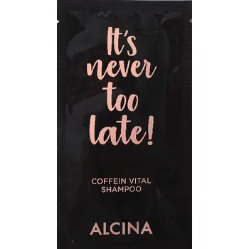 Šampon Alcina It's Never Too Late Coffein Vital Shampoo kofeinový revitalizační šampon 10 ml