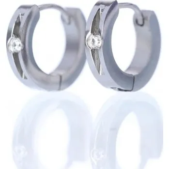 Náušnice Prosperk Náušnice ocelové kroužky line S3227