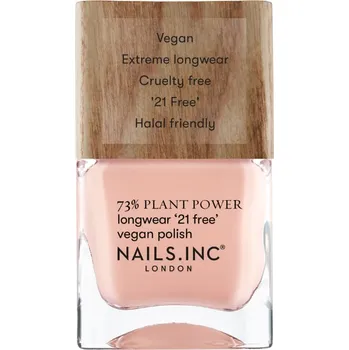 Přípravek na nehty Nails Inc. London Plant Power dlouhotrvající lak v eko balení bez plastu 14 ml, In My O-Zone