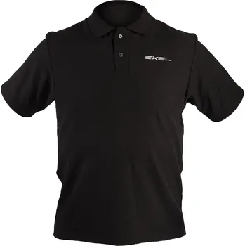 Pánské tričko Exel CONTROL POLO SHIRT BLACK Polo Tričko XL, černá