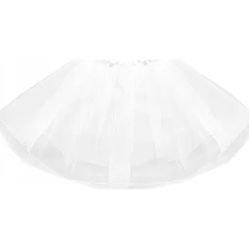 Dámská sukně TYLOVÁ SUKNĚ ANDĚL, ANDÍLEK, BETLÉM KOSTÝM SNĚHOVÁ VLOČKA, BALERÍNA, BÍLÁ