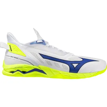 Pánská móda Mizuno WAVE MIRAGE 5(U) X1GA235039 Sálová obuv White / Lightning Yellow / Dazzlin, UK 6,5, EU 40, US 7,5, 25,5 cm