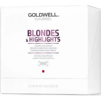 Vlasová regenerace Goldwell Dualsenses Blondes & Highlights Color Lock Serum ochranné sérum pro blond vlasy 12 x 18 ml