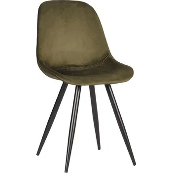 Jídelní židle LABEL51 Sametová jídelní židle CAPRI zelená Color: Army green FF-45.028