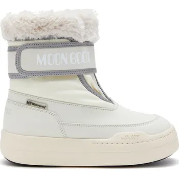 Pánská zimní obuv Juniorské vysoké zimní boty MOON BOOT-MB JR PARK STRAP-JR-L002 CREAM Béžová 34