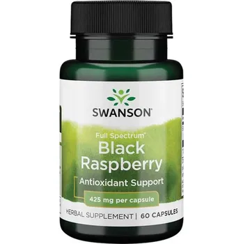 Zdraví Swanson Full Spectrum Black Raspberry Doplněk stravy s výtažky z rubus occidentalis 60 ks, kapsle, 425 mg