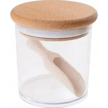 Dóza na potraviny Practic Nádoba 1,2 l s naběračkou a dřevěným víkem (71142)