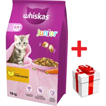 Krmivo pro kočku WHISKAS Junior kuře 14kg + Překvapení pro kočku