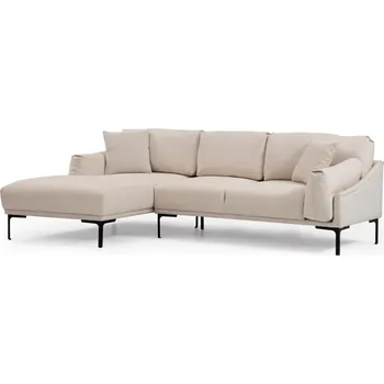 Sedací souprava Rohová sedací souprava Leo 255 cm krémová levá